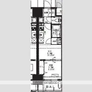 Alivis九条【13階】の間取り