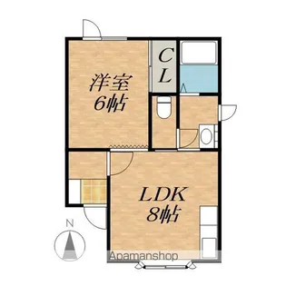 ハッピーハウス12C【1階】の間取り