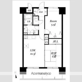 ロワールヒエダ【3階】の間取り