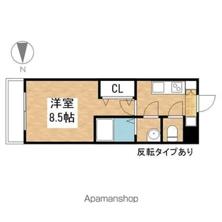 ルクレ新栄レジデンス【2階】の間取り