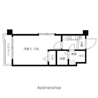 エンクレスト警固【10階】の間取り