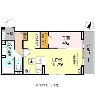 アザレア C【1階】の間取り