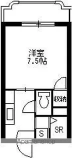 レインボー上荒田【5階】の間取り