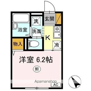 ウィステリア松戸【1階】の間取り