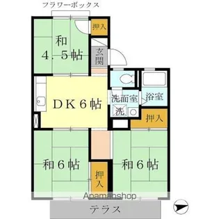 高井ハイツ C棟【1階】の間取り