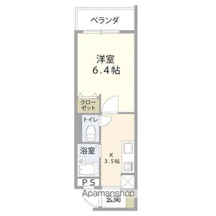 ポルトペ【106号室】の間取り