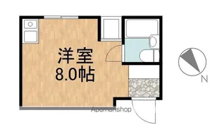 京町ロータリービル【303号室】の間取り