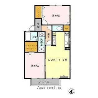シャインコートM’S【2階】の間取り
