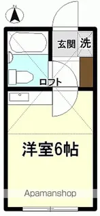 北白土ハイツ【202号室】の間取り