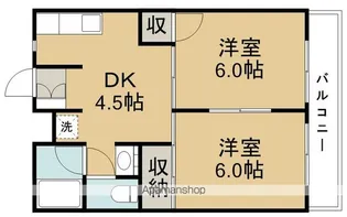ファミール木ノ下【2階】の間取り