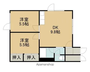 ロイヤルハイム柏木A【202号室】の間取り