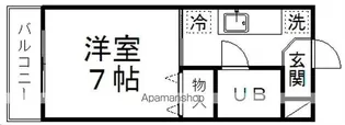 ピースフル錦町(家具家電付)【203号室】の間取り