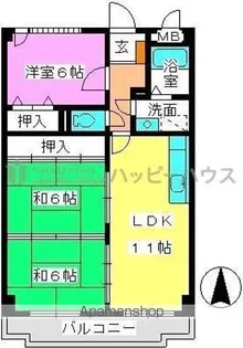 サンシャトーレFUJI【3階】の間取り