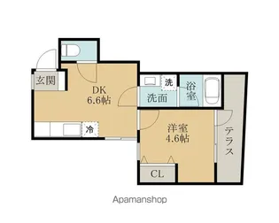 ベル・アミ【1階】の間取り
