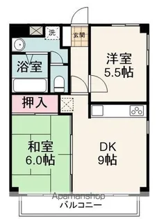 オラシオン馬渕【205号室】の間取り