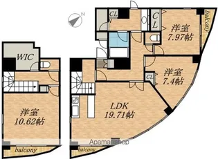 インフィニティ【11階】の間取り