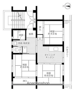 ビレッジハウス植木2号棟【107号室】の間取り