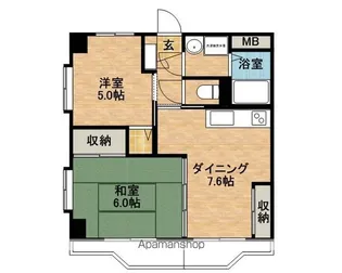 ティアラハイツ栄門【3階】の間取り