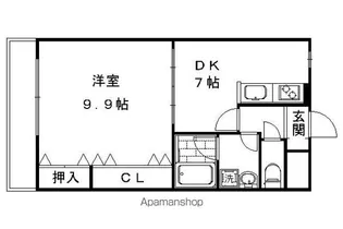 HOUSE MIYABI嵯峨の郷【102号室】の間取り