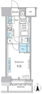 ヒヴィ・カーサ名駅西【9階】の間取り