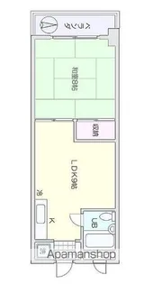 クレールササ【303号室】の間取り