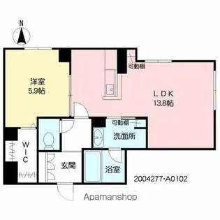 ザルツラーデン鳥飼Ⅱ【1階】の間取り