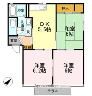 レーベンパレス A棟【1階】の間取り