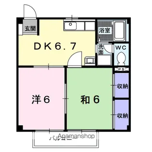 メゾンアインバウム【2階】の間取り