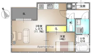 仮称)REGALEST 小橋町1【2階】の間取り