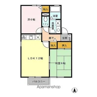 マロンハイツ C【1階】の間取り