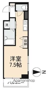 ディアコート栗林【5階】の間取り