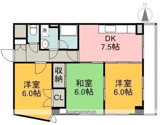 クォーレ羽衣【2階】の間取り