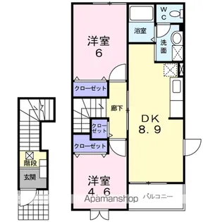 アベニール【2階】の間取り