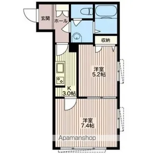 レジデンス江藤【103号室】の間取り