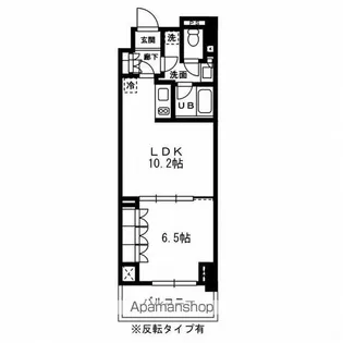 レジディア杉並方南町【4階】の間取り