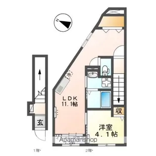 ビルゲ高柳【2階】の間取り