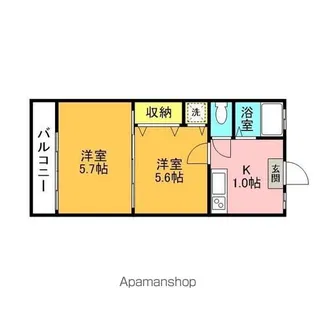 第三ヒルズハウス【1階】の間取り