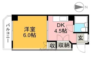 永国寺ハイツ【2階】の間取り