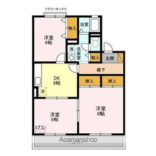 グリンヒル【1階】の間取り