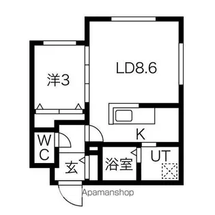 GRAND ONE SAPPORO【3階】の間取り