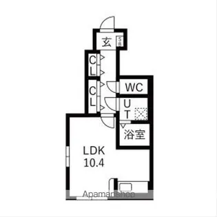 ART LIFE【105号室】の間取り