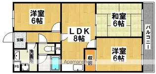 セラヴィ津久野【4階】の間取り