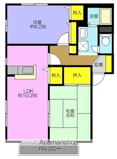ピュアフィールド【2階】の間取り
