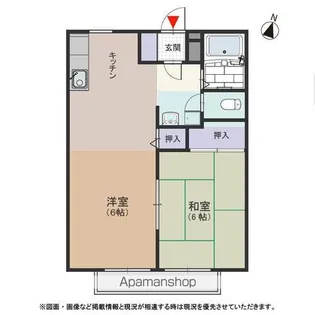 パナハイツ金森【203号室号室】の間取り