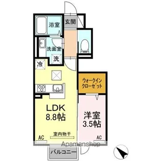 ネヘレスコール【1階】の間取り