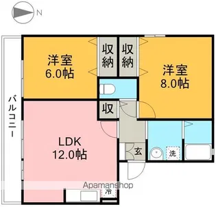 ラ・クレール【3階】の間取り