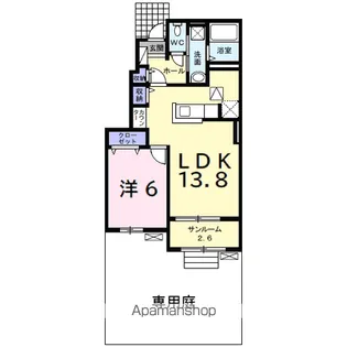 メゾン セリーズ【1階】の間取り