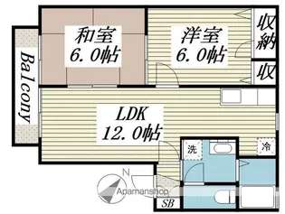 ディアス【202号室】の間取り