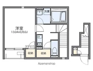 レオネクスト南田原【202号室】の間取り