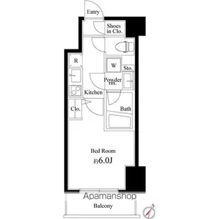 ハーモニーレジデンス横濱関内【7階】の間取り